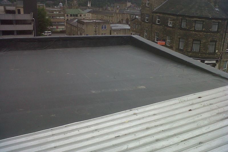 EPDM rubber flat roof